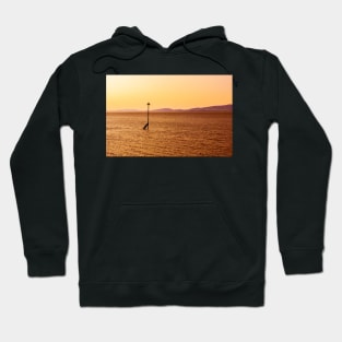 Beautiful sunset on the beach in northern England Hoodie